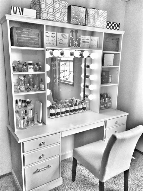 thin makeup vanity|small built in makeup vanity.